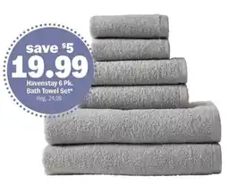 Meijer Havenstay bath towel Havenstay 6 Pk. Bath Towel Set* Reg. 24.99. offer