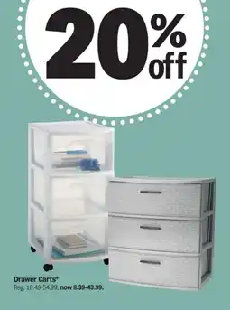 Meijer Drawer Carts offer