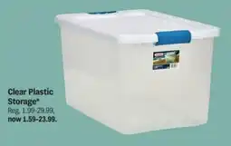 Meijer Clear Plastic Storage offer