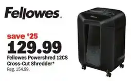 Meijer Fellowes Powershred 12CS Cross-Cut Shredder offer