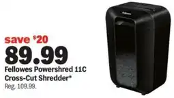Meijer Fellowes Powershred 11C Cross-Cut Shredder offer