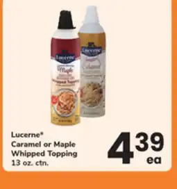 ACME Lucerne Caramel or Maple Whipped Topping offer