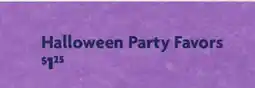 Family Dollar Halloween Party Favors offer
