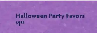 Family Dollar Halloween Party Favors offer