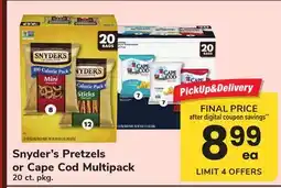 ACME Snyder's Pretzels or Cape Cod Multipack offer