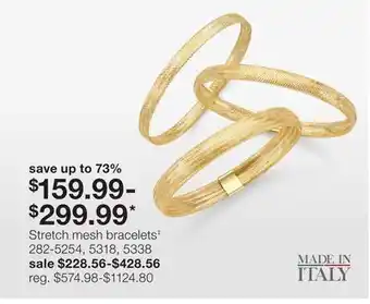 JC Penney Stretch mesh bracelets‡ offer