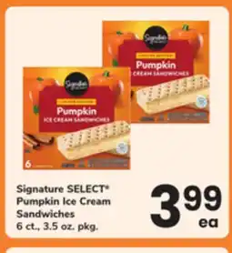 ACME Signature SELECT Pumpkin Ice Cream Sandwiches offer