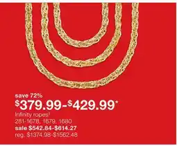 JC Penney Infinity ropes‡ offer