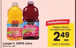 ACME Langer's 100% Juice offer