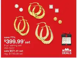 JC Penney 6-pr. earring set◊ offer