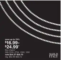 JC Penney Box chains§ offer