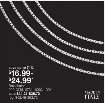 JC Penney Box chains§ offer