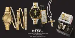 JC Penney Women's or men's boxed watch sets offer