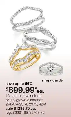 JC Penney 1/4 to 1 ct. t.w. natural or lab-grown diamond◊ offer
