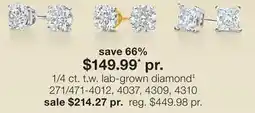 JC Penney 1/4 ct. t.w. lab-grown diamond‡ offer