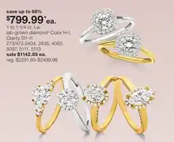 JC Penney 1 to 1-1/4 ct. t.w. lab-grown diamond‡ offer