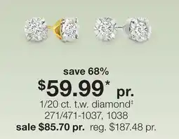 JC Penney 1/20 ct. t.w. diamond‡ offer