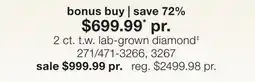 JC Penney 2 ct. t.w. lab-grown diamond‡ offer