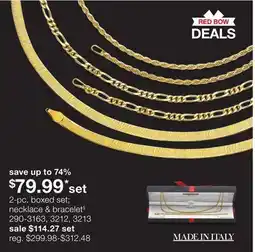 JC Penney 2-pc. boxed set necklace & bracelet § offer