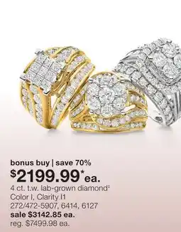 JC Penney 4 ct. t.w. lab-grown diamond‡ offer