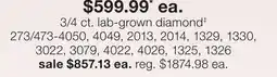 JC Penney 3/4 ct. lab-grown diamond‡ offer