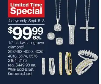JC Penney 1/2 ct. t.w. lab-grown diamond§ offer