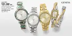 JC Penney Geneva women's watch or 2-pc. watch set offer