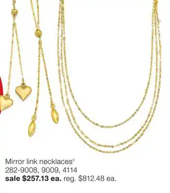 JC Penney Mirror link necklaces◊ offer