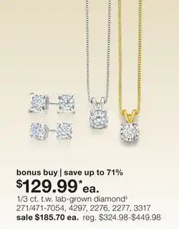 JC Penney 1/3 ct. t.w. lab-grown diamond§ offer