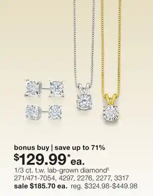 JC Penney 1/3 ct. t.w. lab-grown diamond§ offer
