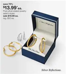 JC Penney Pure silver-plated jewelry offer