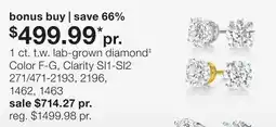 JC Penney 1 ct. t.w. lab-grown diamond‡ offer