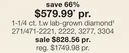 JC Penney 1-1/4 ct. t.w lab-grown diamond‡ offer