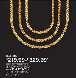 JC Penney Solid bismark chains◊ offer