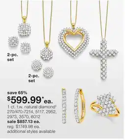 JC Penney 1 ct. t.w. natural diamond‡ offer