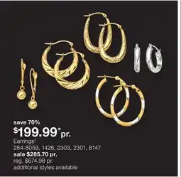 JC Penney Earrings◊ offer