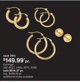 JC Penney Earrings‡ offer
