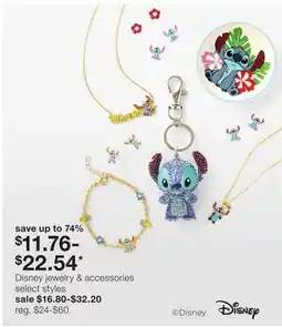 JC Penney Disney jewelry & accessories offer
