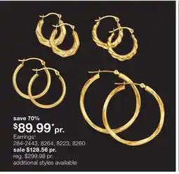 JC Penney Earrings‡ offer