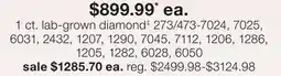 JC Penney 1 ct. lab-grown diamond‡ offer