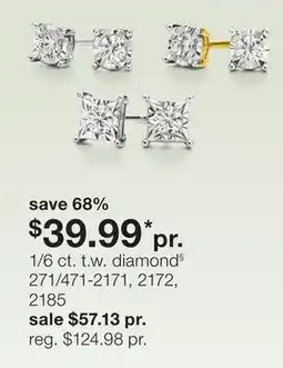 JC Penney 1/6 ct. t.w. diamond§ offer