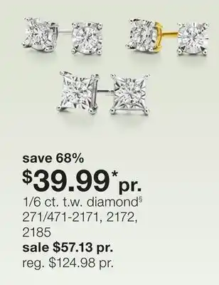 JC Penney 1/6 ct. t.w. diamond§ offer