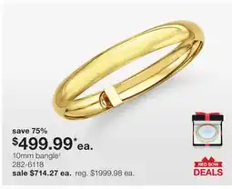 JC Penney 10mm bangle offer