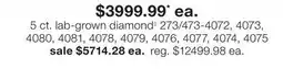 JC Penney 5 ct. lab-grown diamond◊ offer