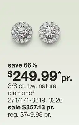 JC Penney 3/8 ct. t.w. natural diamond‡ offer