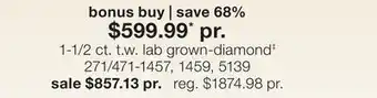 JC Penney 1-1/2 ct. t.w. lab grown-diamond‡ offer
