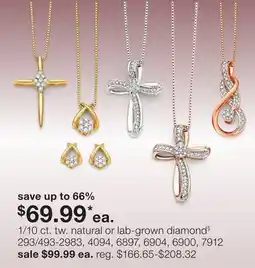 JC Penney 1/10 ct. tw. natural or lab-grown diamond§ offer