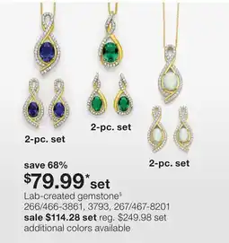 JC Penney Lab-created gemstone § offer