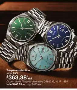 JC Penney Citizen men's Tsuyosa silver-tone offer