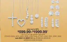 JC Penney 1 to 2 ct. t.w. lab-grown diamond◊ offer